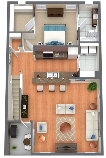 2012 Main Street Apartments - Second Floor